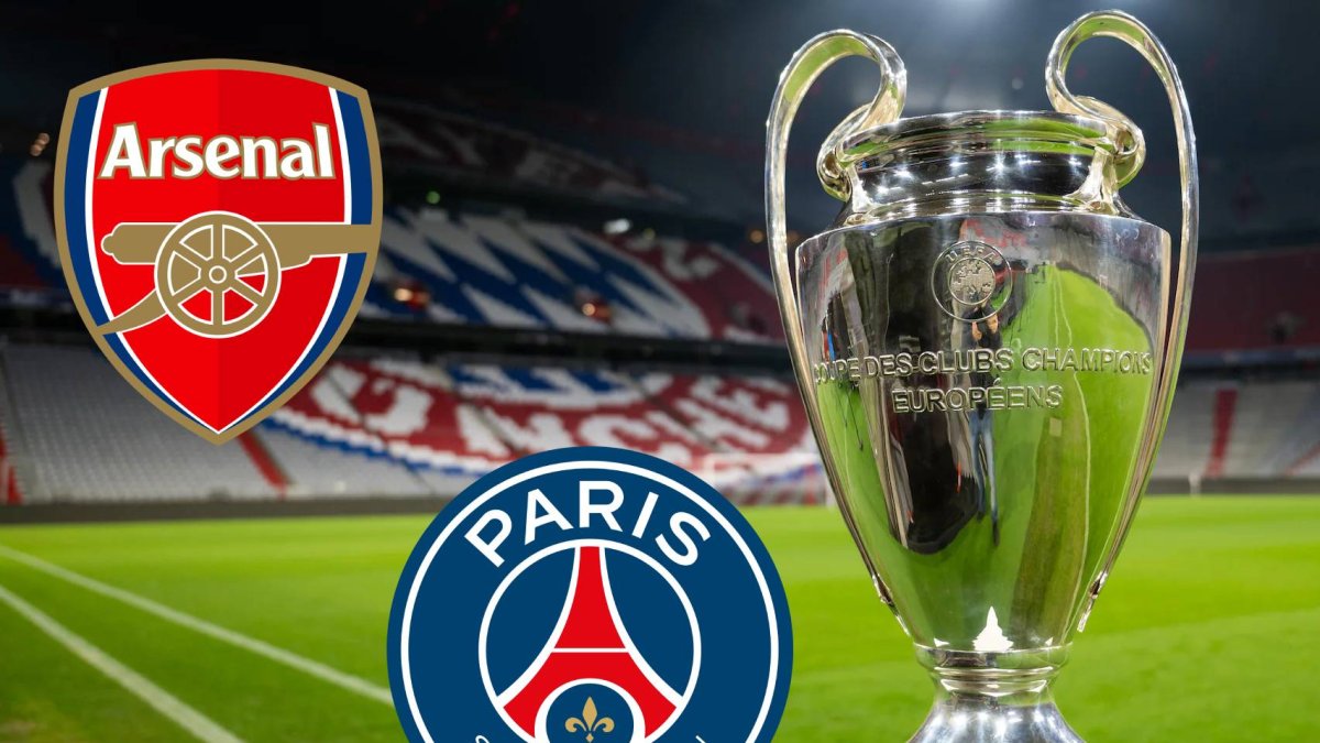 Arsenal y PSG jugarán en Londres la semifinal de ida de la Champions League.