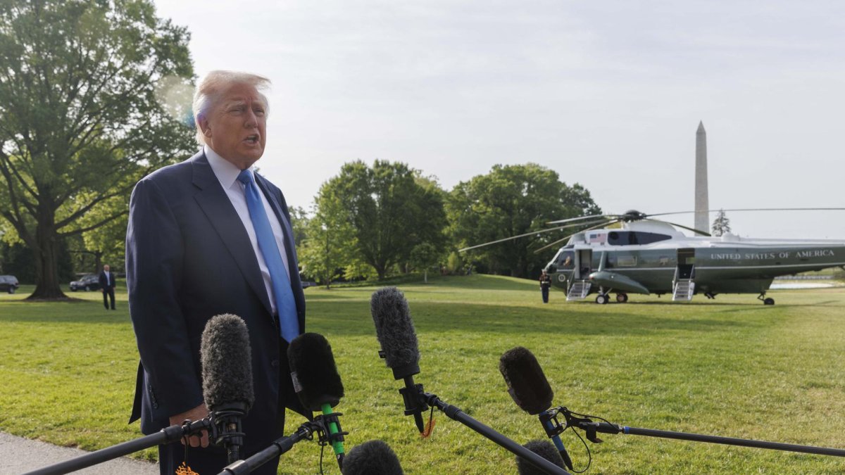El presidente de Estados Unidos, Donald Trump, durante una de sus recientes apariciones públicas.