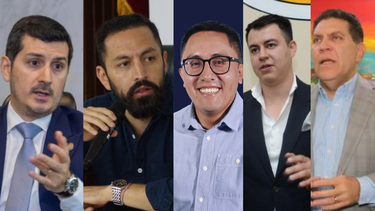 Miguel Ángel González, David Almeida, Andrés Quishpe, Juan Carlos Salvador y Holbach Muñetón conversaron con EXPRESO sobre la Constituyente.