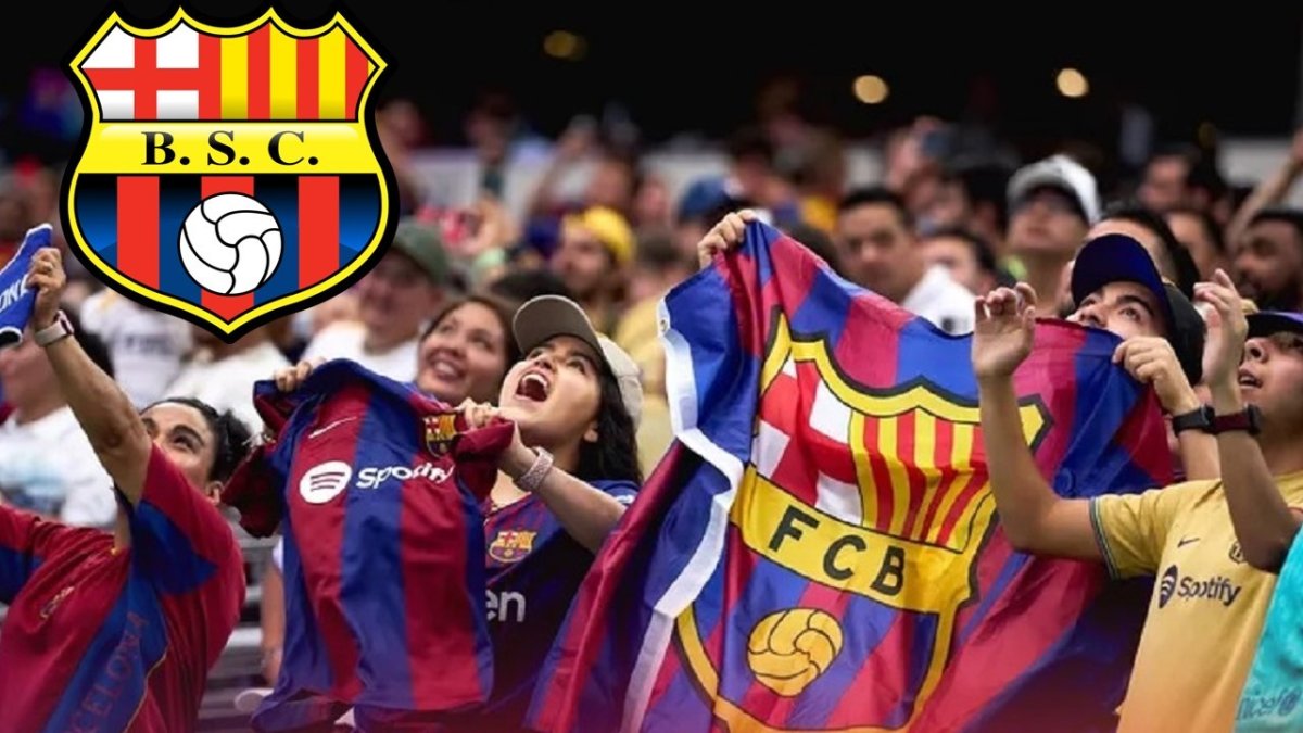 Hinchas de FC Barcelona felicitaron al homónimo guayaquileño por su aniversario 100