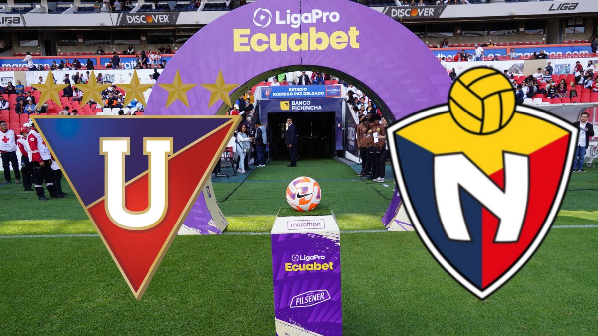 Liga de Quito recibe a El Nacional en el estadio Rodrigo Paz.