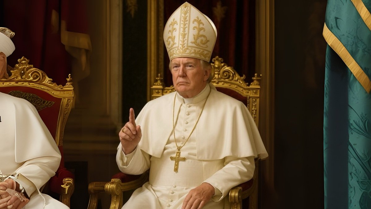 El presidente de Estados Unidos, Donald Trump, publicó una foto vestido de papa, con la ayuda de la inteligencia artificial.