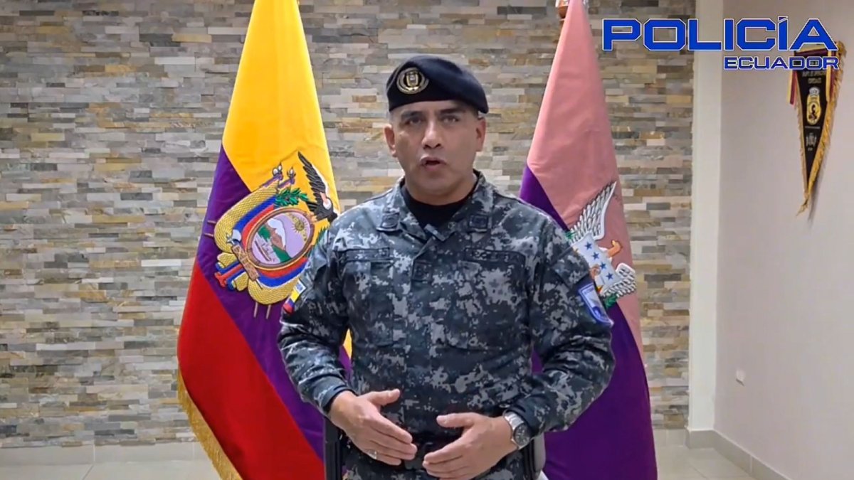 El comandante de la Policía Pablo Dávila emitió un mensaje en redes sociales.