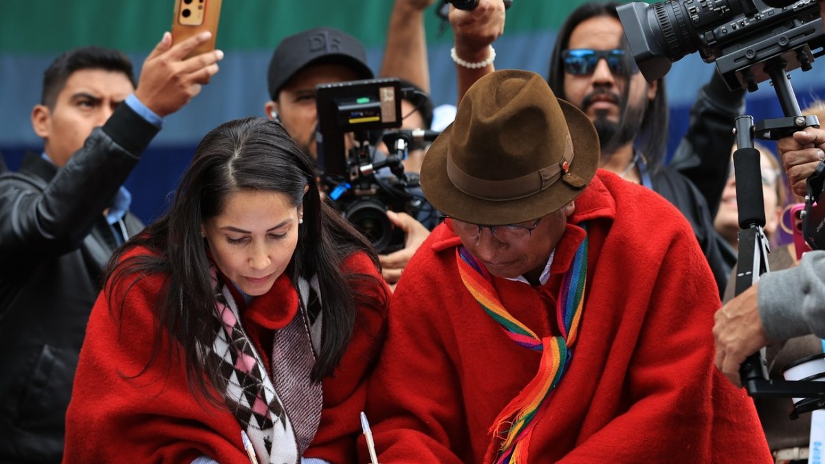 El correísmo y Pachakutik firmaron un acuerdo por primea vez antes del balotaje.