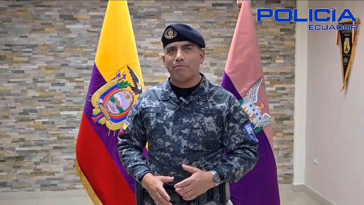 El nuevo comandante de la Policía Pablo Dávila habló en un video subido a X.