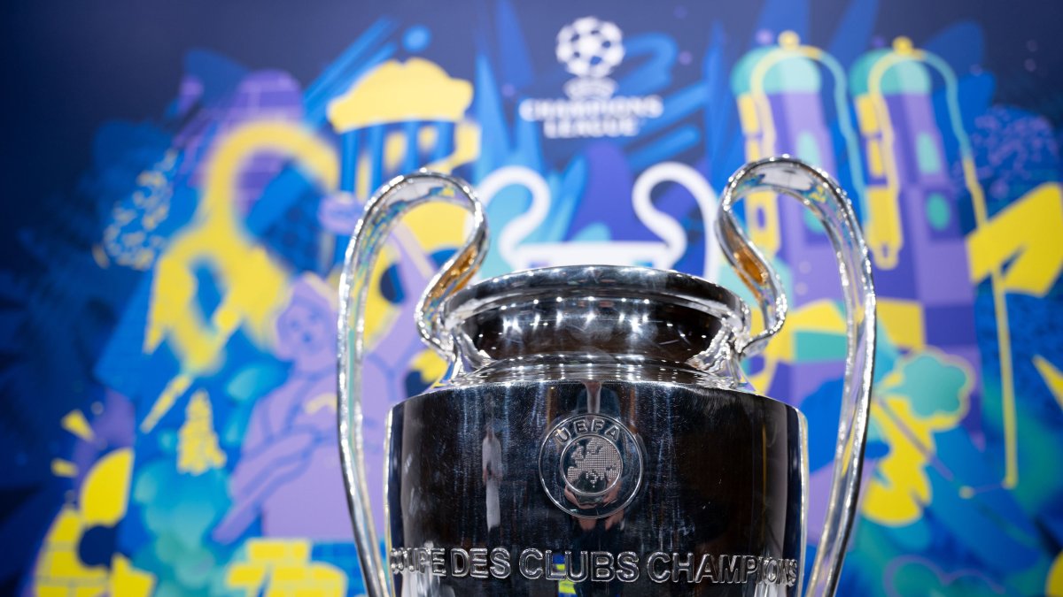 El trofeo máximo de la Champions League que se llevará en mayo de 2026 el campeón.