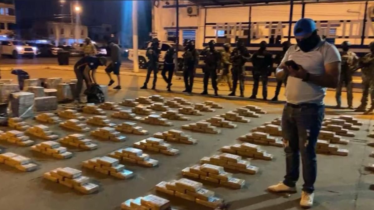 El cargamento fue trasladado al Comando de Policía de El Oro