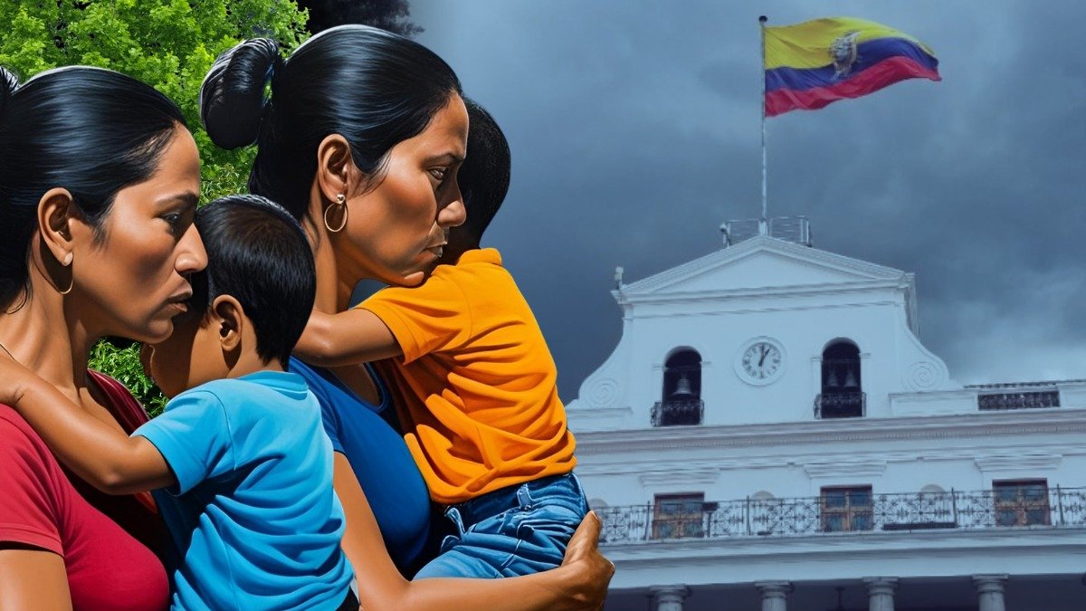 Madres ecuatorianas exigen soluciones al nuevo gobierno de Daniel Noboa.