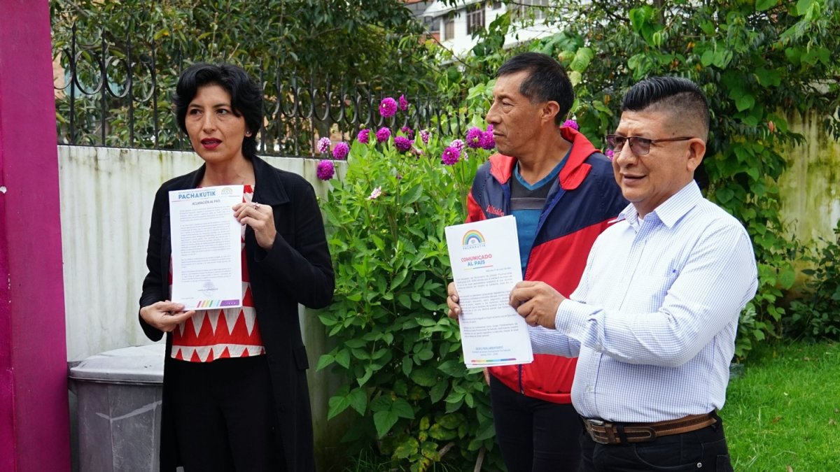 Pachakutik se reunió este 7 de mayo de 2025 y emitió un pronunciamiento en Quito.