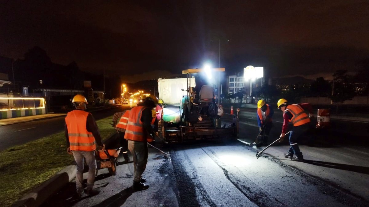 Trabajos. El mantenimiento de las vías se realiza en horario nocturno.