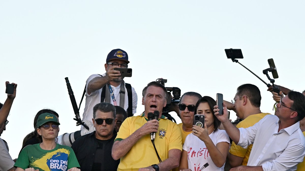 Jair Bolsonar, expresidente de Brasil, en Brasilia.