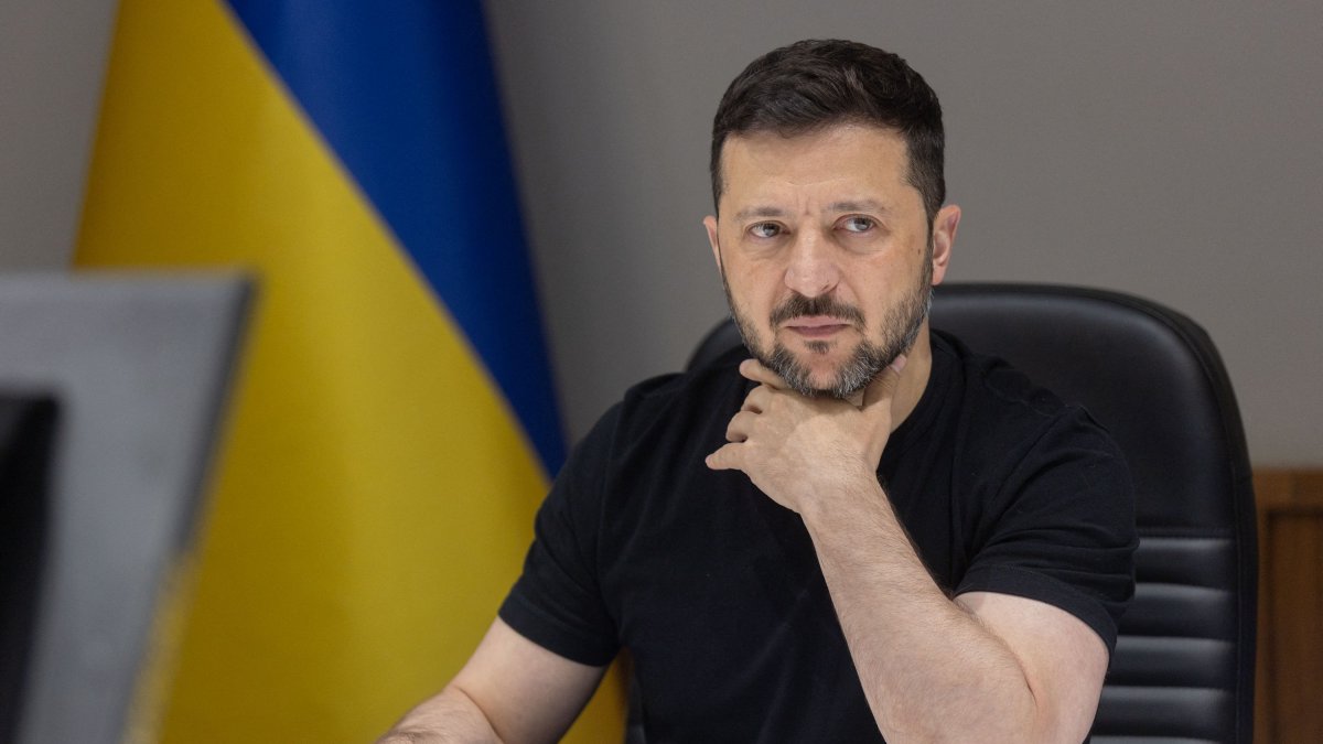 El Presidente de Ucrania, Volodymyr Zelensky, asiste a la cumbre anual de líderes de la Fuerza Expedicionaria Conjunta (JEF) en Oslo