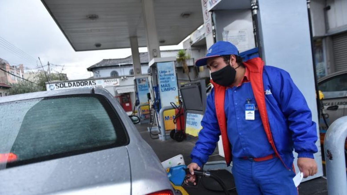 Una de estaciones de gasolina que hay en la ciudad de Quito, en Ecuador.