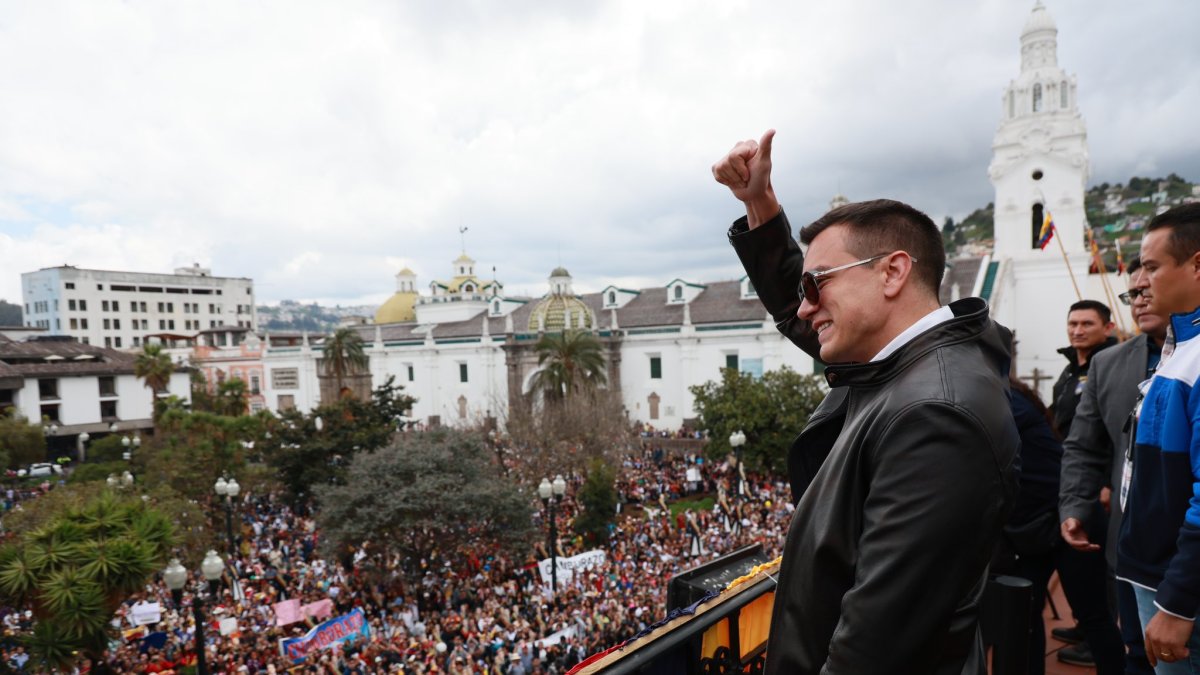 El presidente Daniel Noboa fue reelecto el pasado 13 de abril en las elecciones generales 2025.