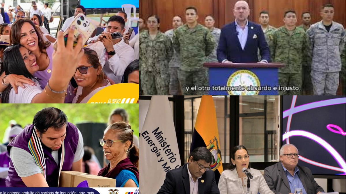 Ministros del gabinete del presidente Daniel Noboa, envueltos en polémicas.