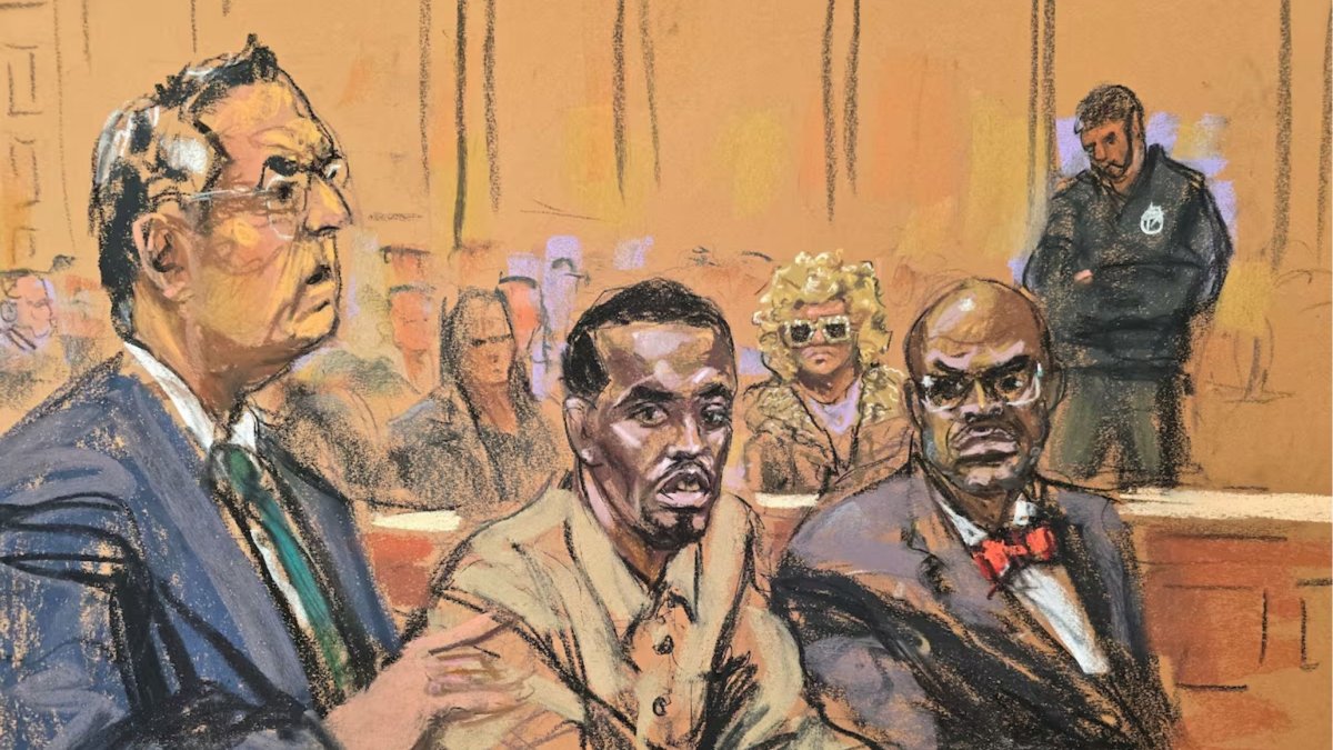 Sean Diddy en la audiencia