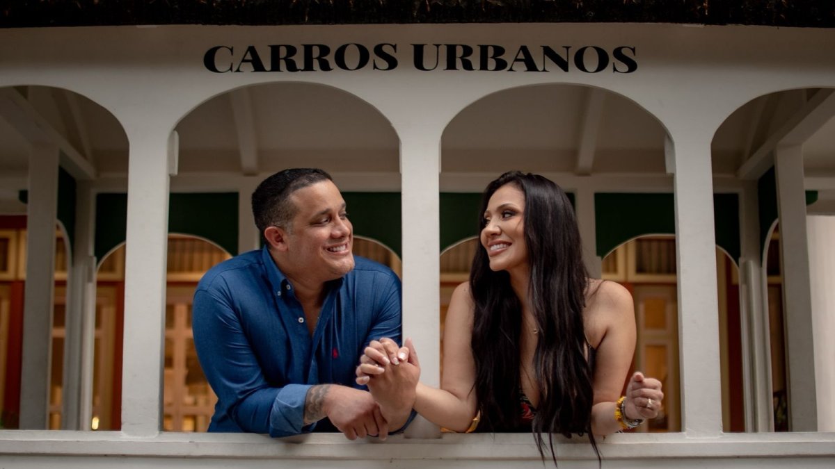 Carlos José Matamoros y su novia, Diana.