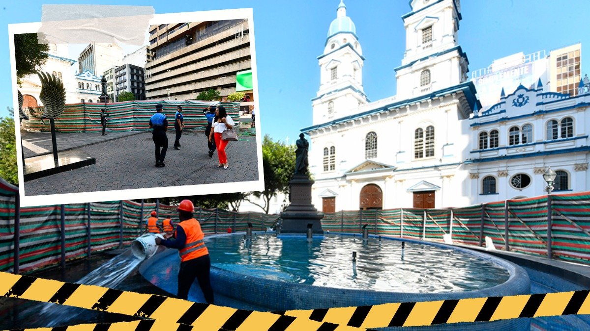 Trabajos se ejecutan en esto punto del centro de la ciudad.
