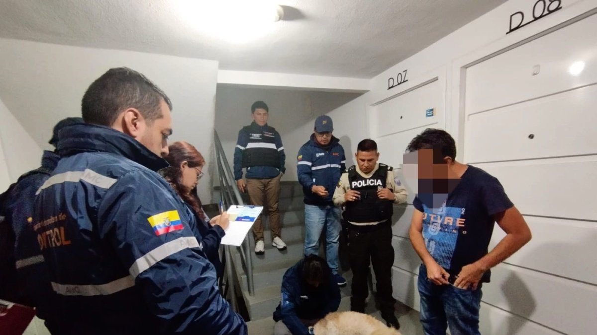 Tras la denuncia de un caso de maltrato animal en Calderón, personal de la Unidad de Bienestar Animal, AMC y Policía Nacional rescataron a Ninja, un perrito que presentaba graves signos de maltrato.