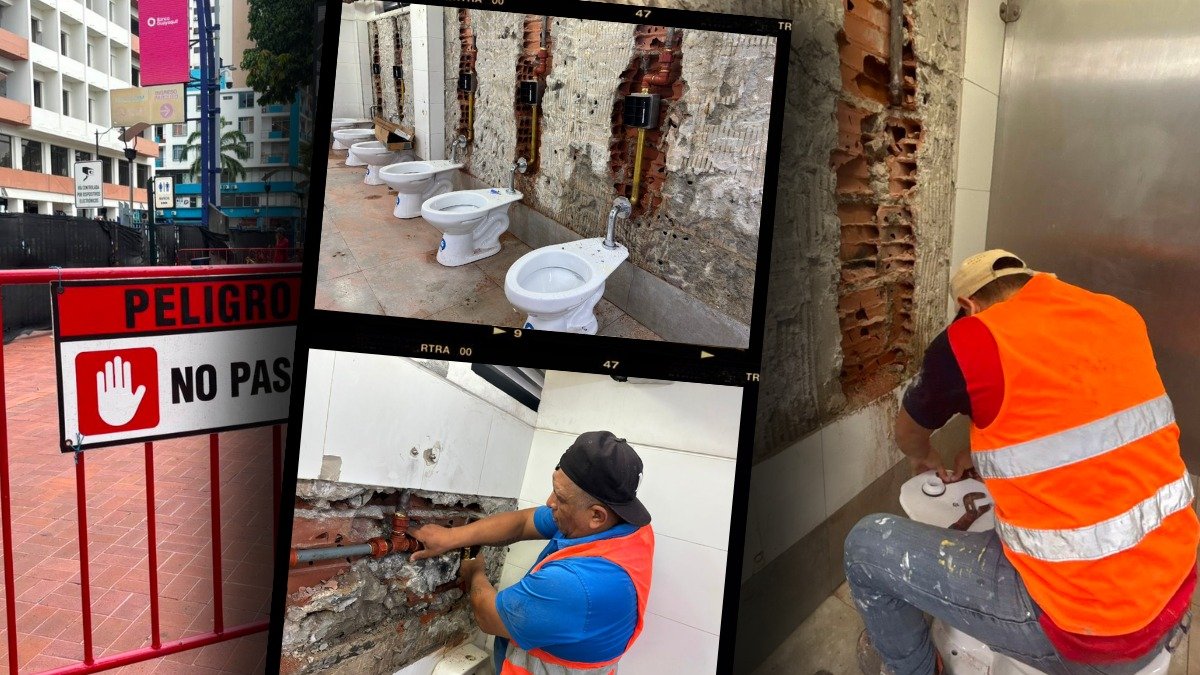 Los baños permanecerán cerrados por la intervención.