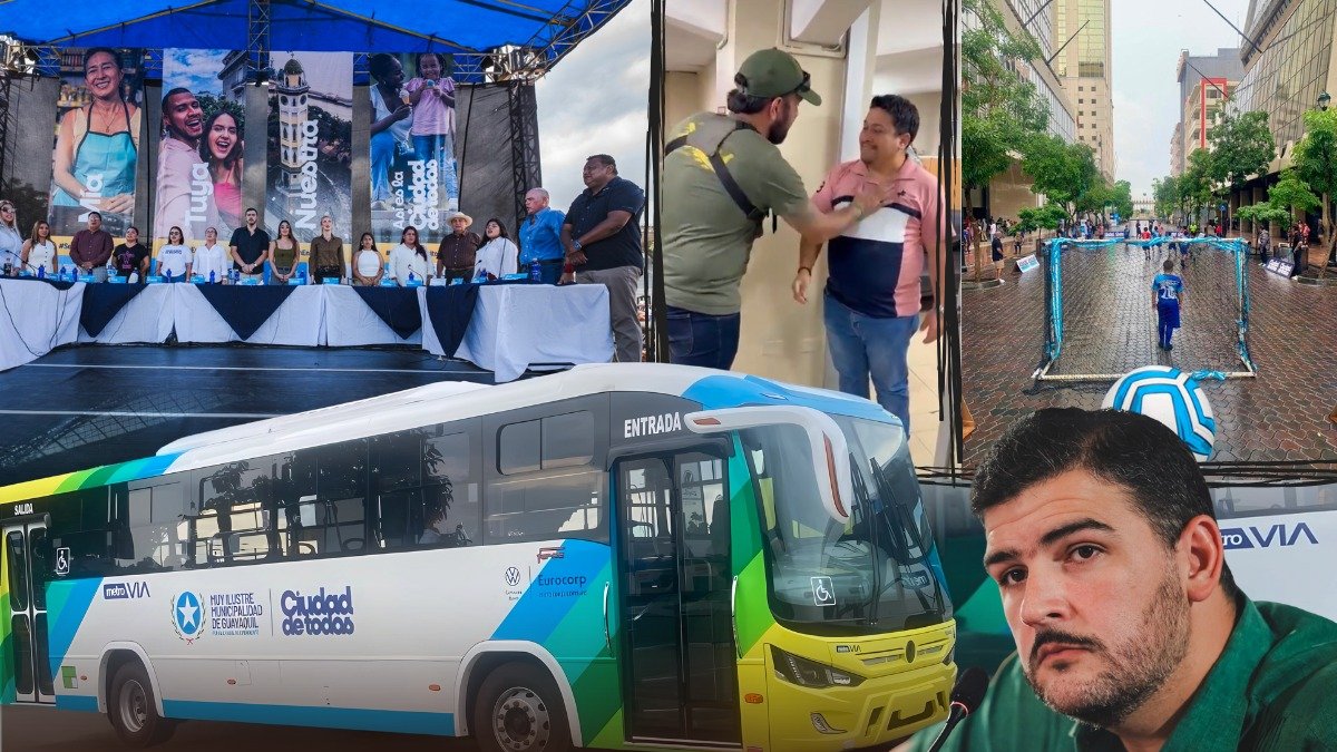 Aquiles Álvarez cumplió dos años al frente del Municipio de Guayaquil, es la mitad del periodo para el que fue elegido, hasta 2027.