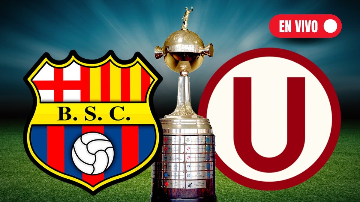 Barcelona SC y Universitario juegan en el Monumental de Lima.