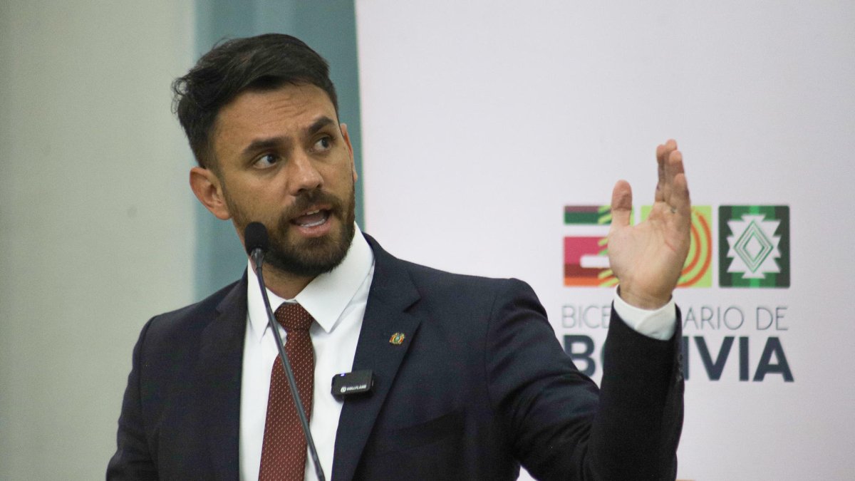 Eduardo Del Castillo, ministro de Gobierno de Bolivia.