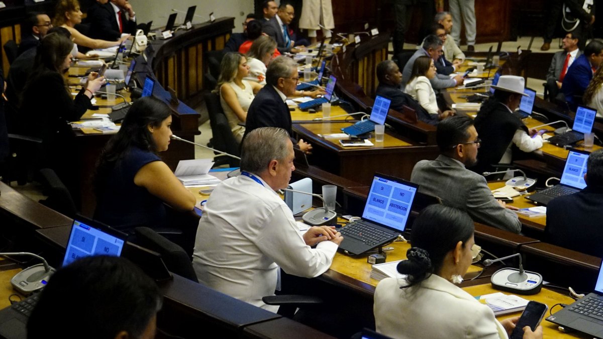 La Revolución Ciudadana votó en contra o no se registró en la primera sesión de la Asamblea.