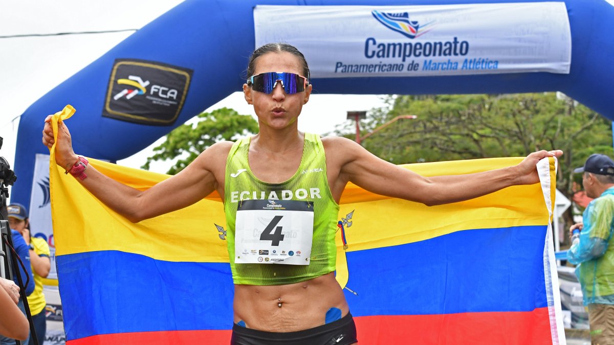 Johana Ordóñez se quedó con el vicecampeonato panamericano de los 35 km marcha femenino.