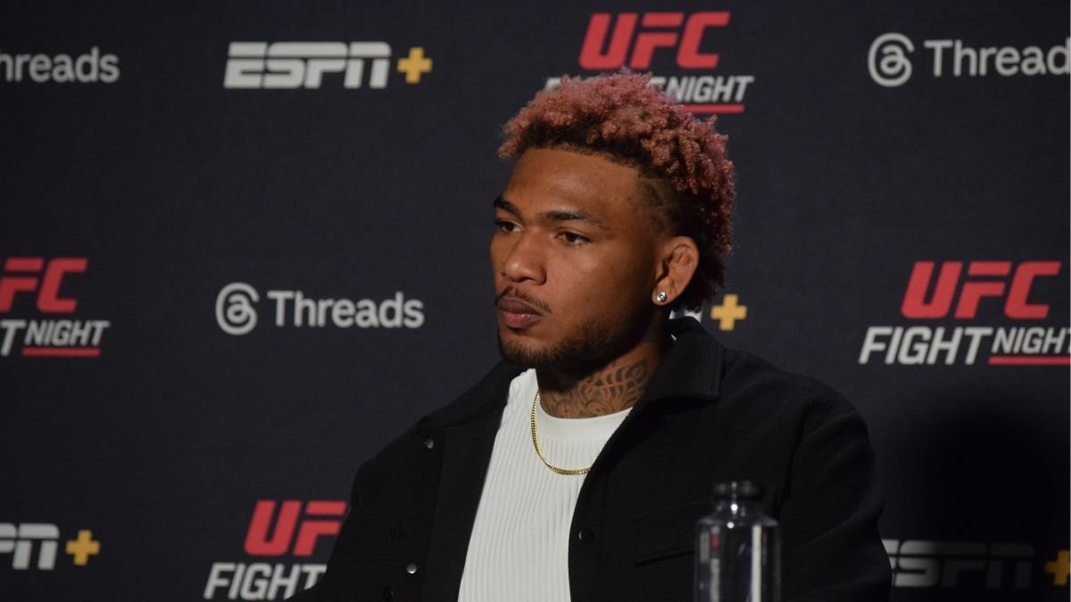 Michael Morales atendió a la prensa tras su victoria.