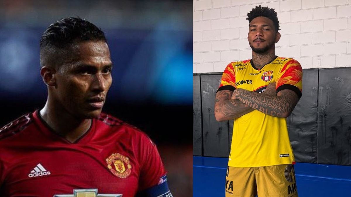 Antonio Valencia y su festejo a lo grande por la victoria de Michael Morales.