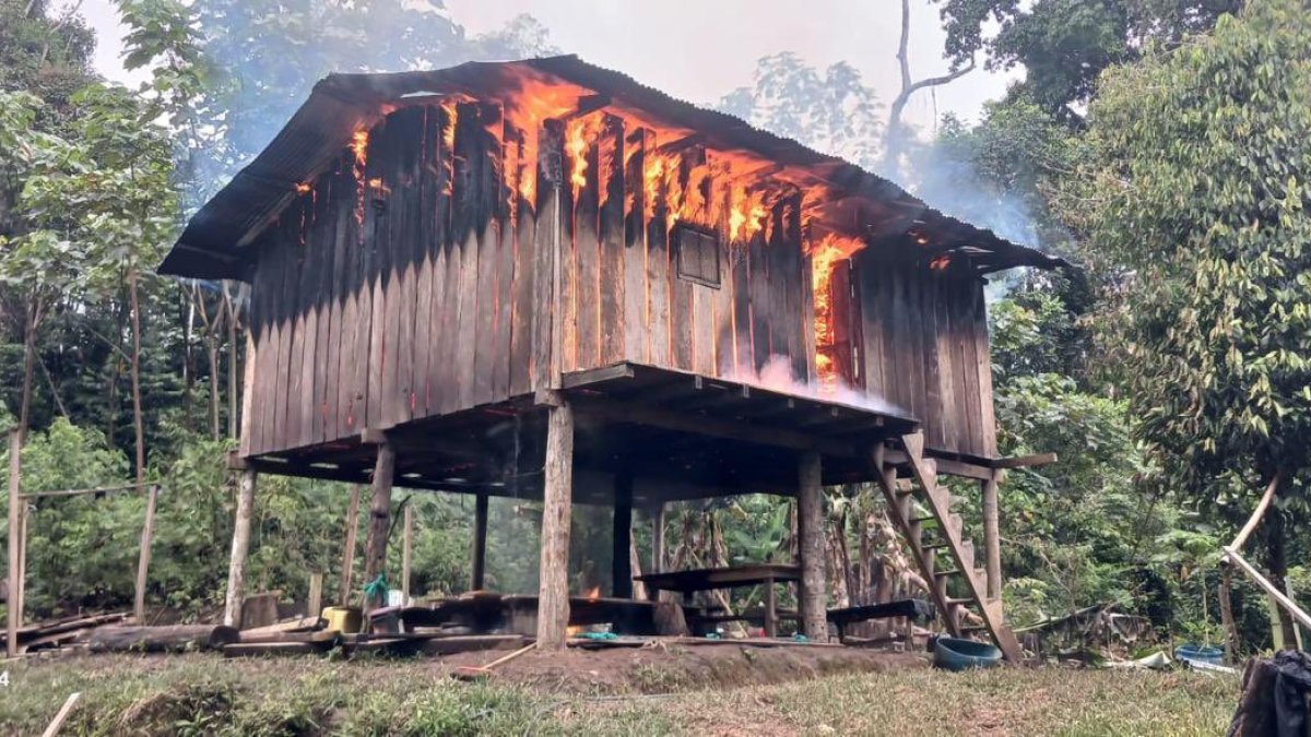 Campamento ilegal en Alto Punino es destruido por el Ejército tras asesinato de 11 militares en operación contra grupos armados