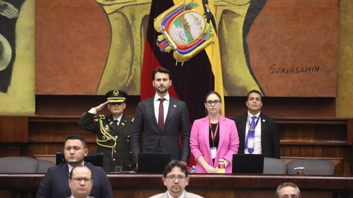 El presidente de la Asamblea Nacional, el oficialista Niels Olsen.