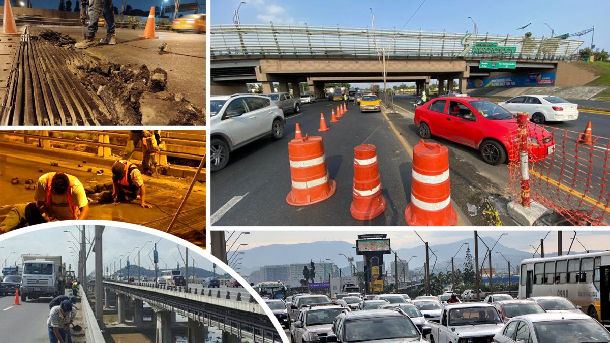 Desde la noche de este 19 de mayo, el complejo de puentes de la Unidad Nacional tendrá dos carriles menos habilitados al tránsito.