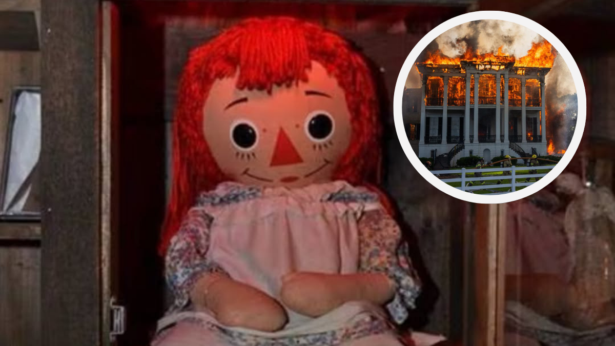 Tras la visita de Annabelle a Nueva Orleans, una mansión sureña arde. Las redes estallan: ¿casualidad o poder paranormal?
