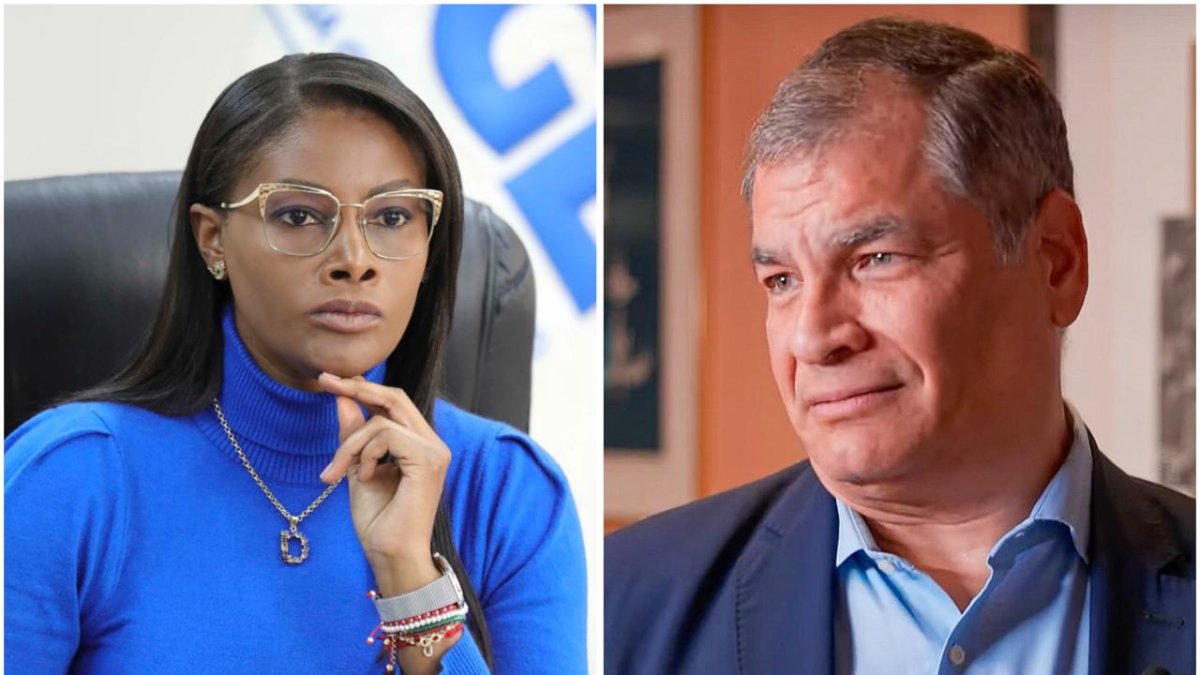 El expresidente Rafael Correa volvió a generar polémica en redes sociales tras la renuncia de Diana Salazar
