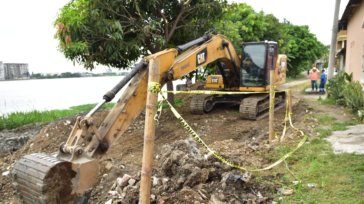 Zona. La construcción fue informada por el Municipio de Guayaquil.