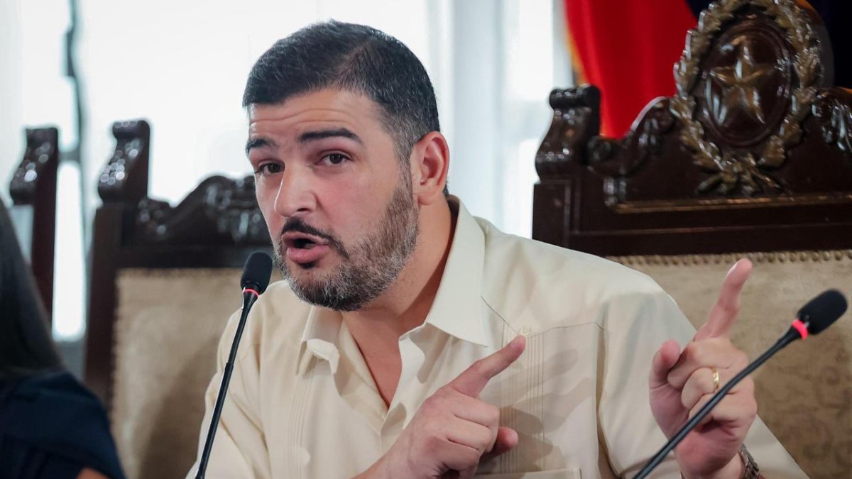 El alcalde de Guayaquil, Aquiles Álvarez.