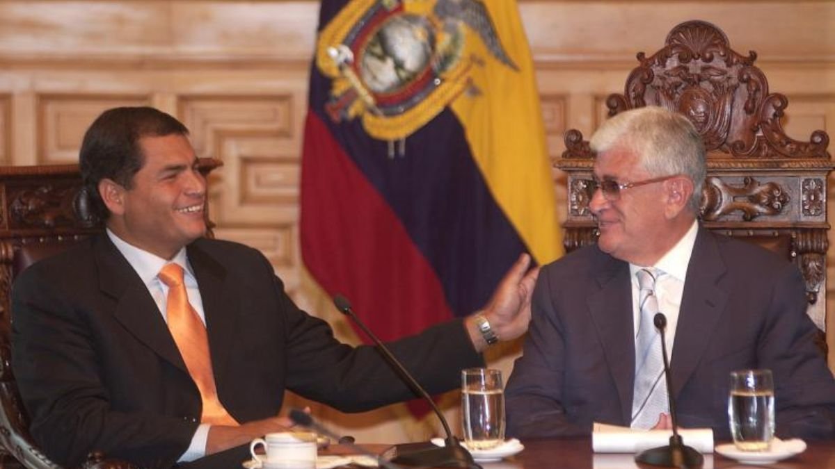 Rafael Correa fue el primer ministro de Economía del gobierno de Alfredo Palacio.