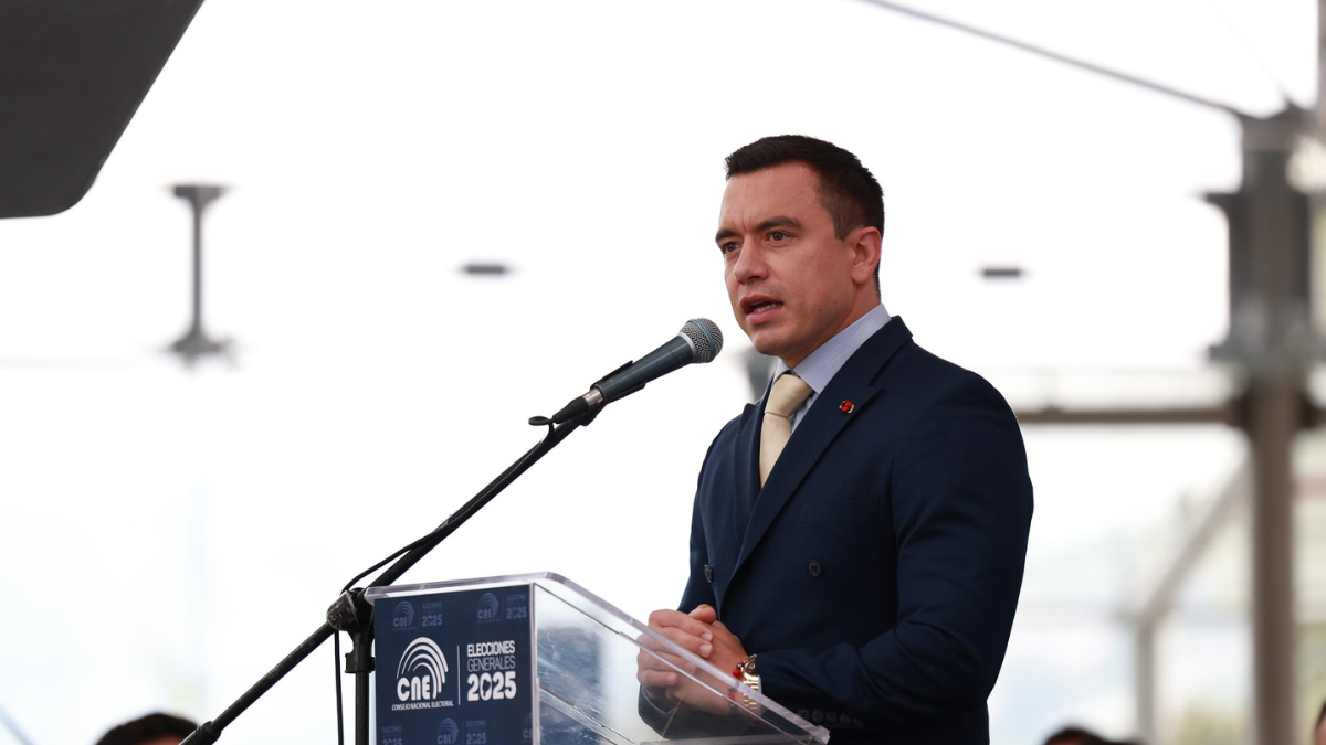 Daniel Noboa, presidente de Ecuador.
