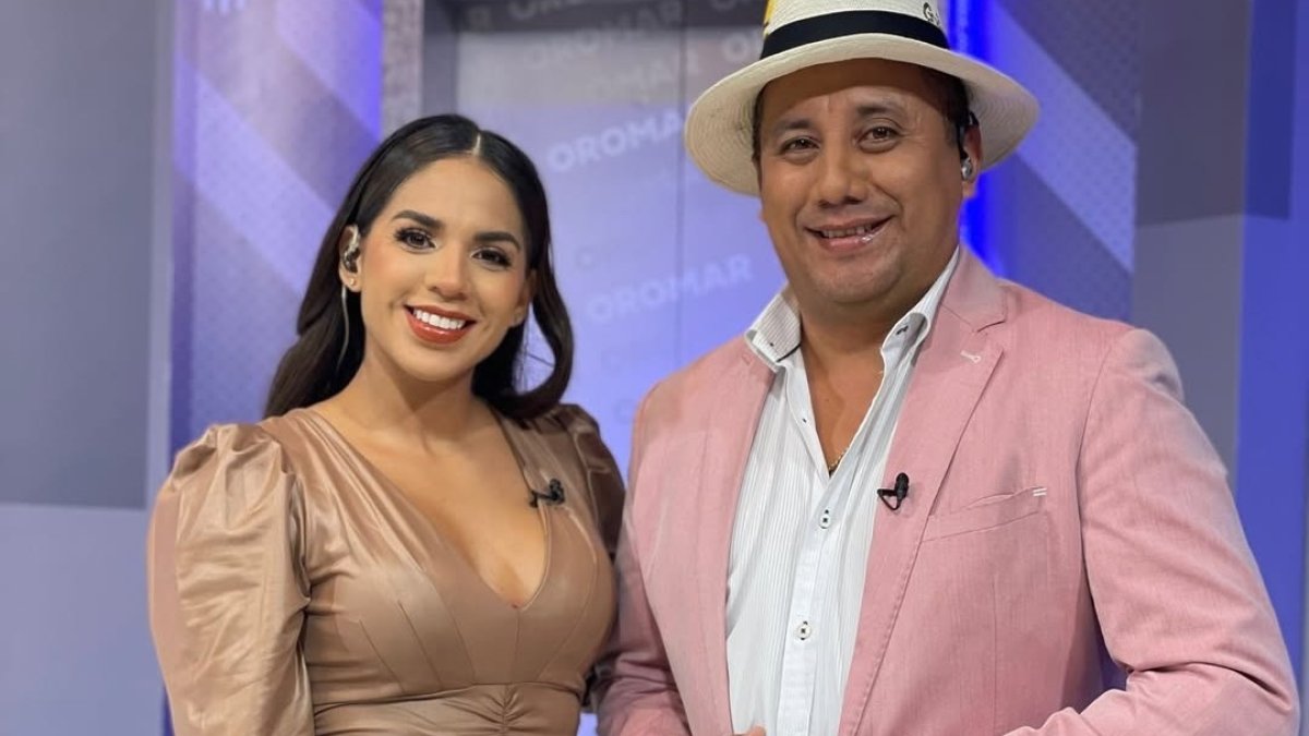 Joselyn Encalada con Willy Manuel.