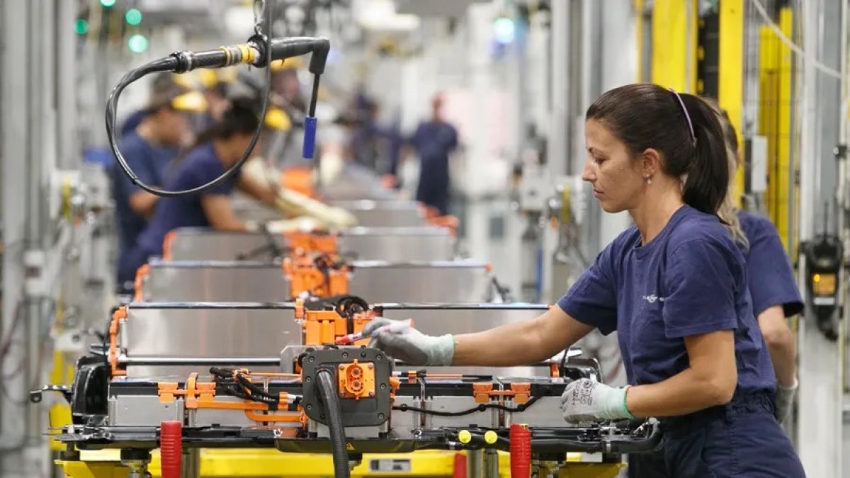 Una planta de fabricación de Stellantis.