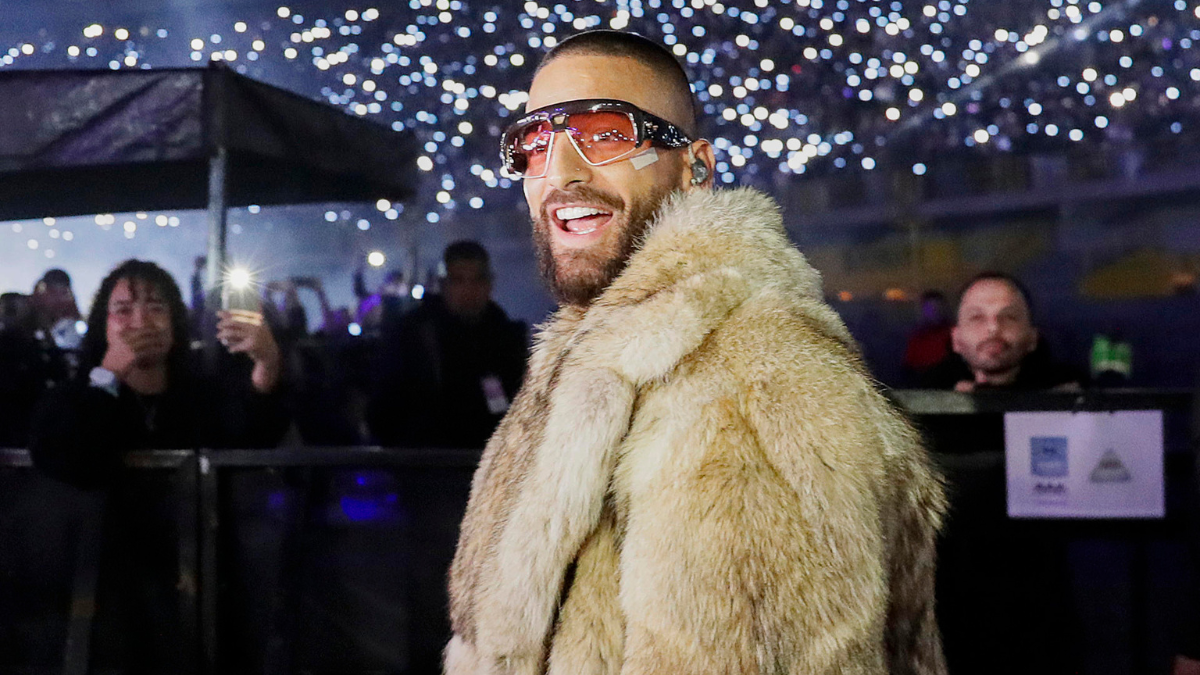 Foto de archivo. Maluma en su concierto en Bogotá.