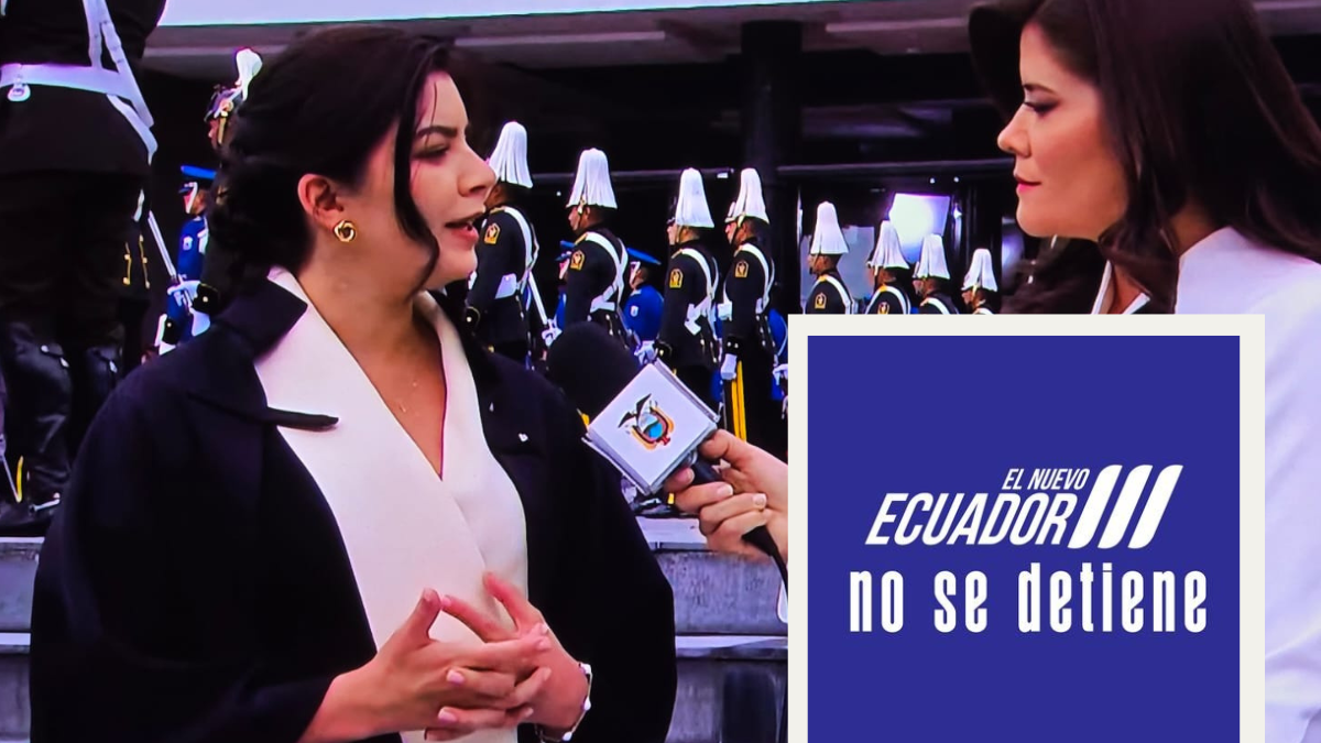 Irene Vélez fue la encargada de explicar el cambio de logo en una entrevista previa a la posesión de Daniela Noboa.