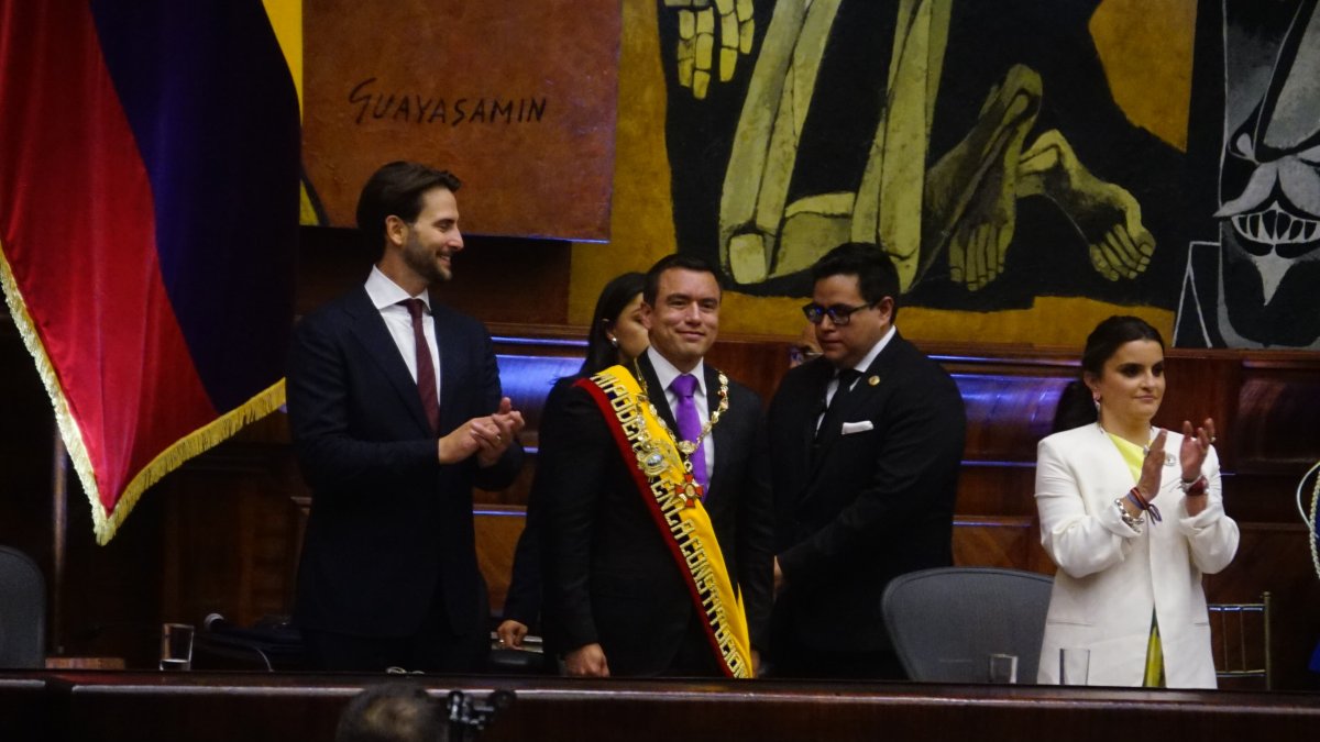 Daniel Noboa asume un nuevo mandato como presidente de Ecuador.