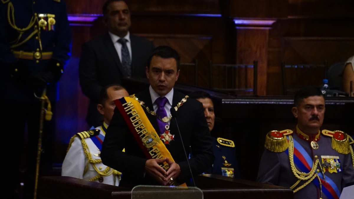 Daniel Noboa habló este 24 de mayo de 2025 sobre ampliar la matriz energética.