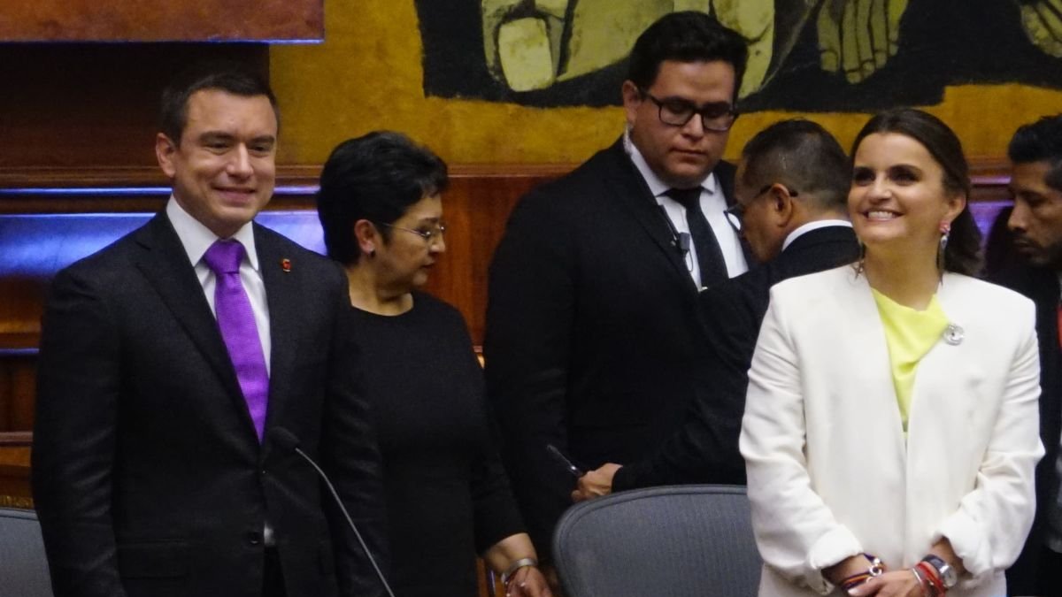 Daniel Noboa y María José Pinto asumieron este 24 de mayo como presidente y vicepresidenta del Ecuador.