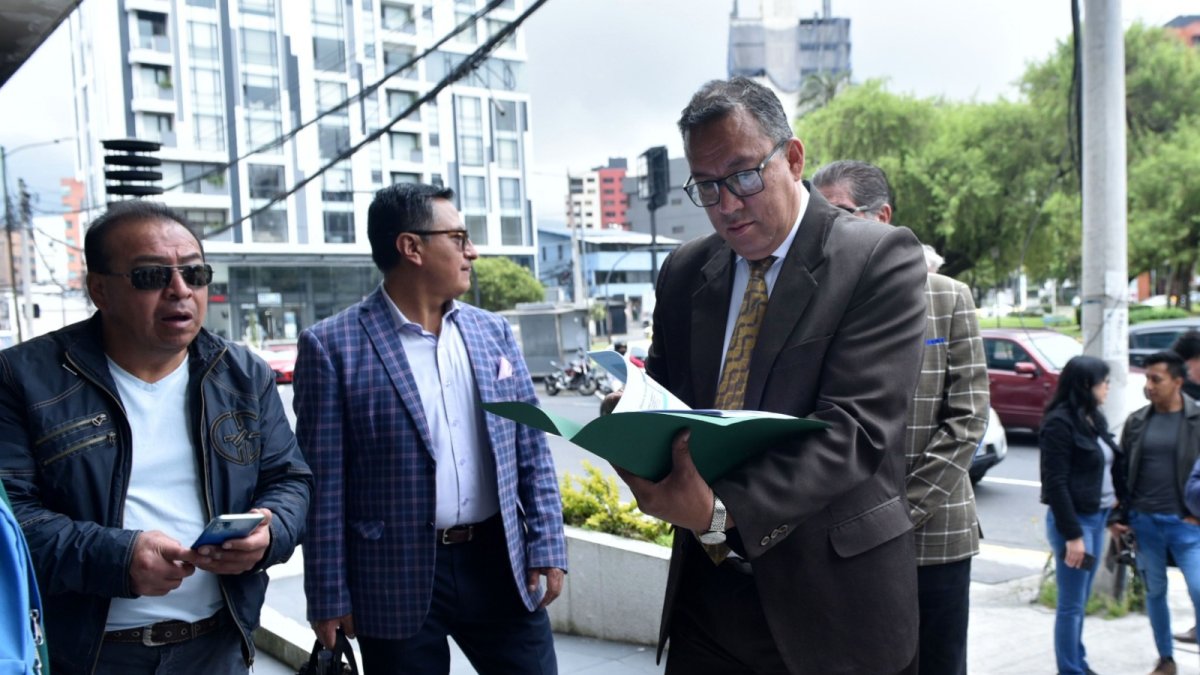 Néstor Marroquín llegó hasta la Corte Provincial de Justicia este 26 de mayo de 2025.