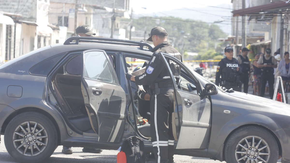 Joao Quishpi se movilizaba en este vehículo, cuando fue asesinado por sicarios. Él trabajaba en el Puerto Marítimo de Guayaquil.