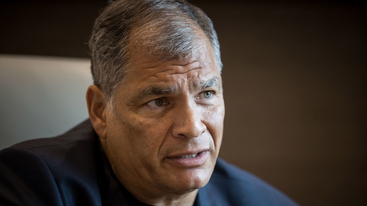 Foto de archivo del expresidente de Ecuador Rafael Correa.